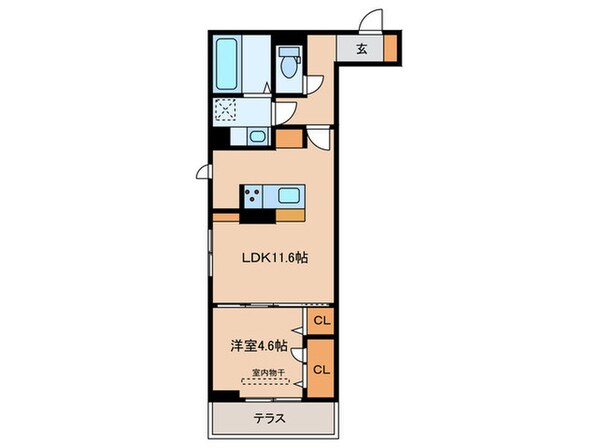 セレスティア助光A棟の物件間取画像